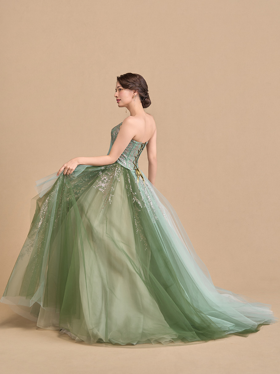 COLOR DRESS(カラードレス)Amie GREEN - アミ グリーン -