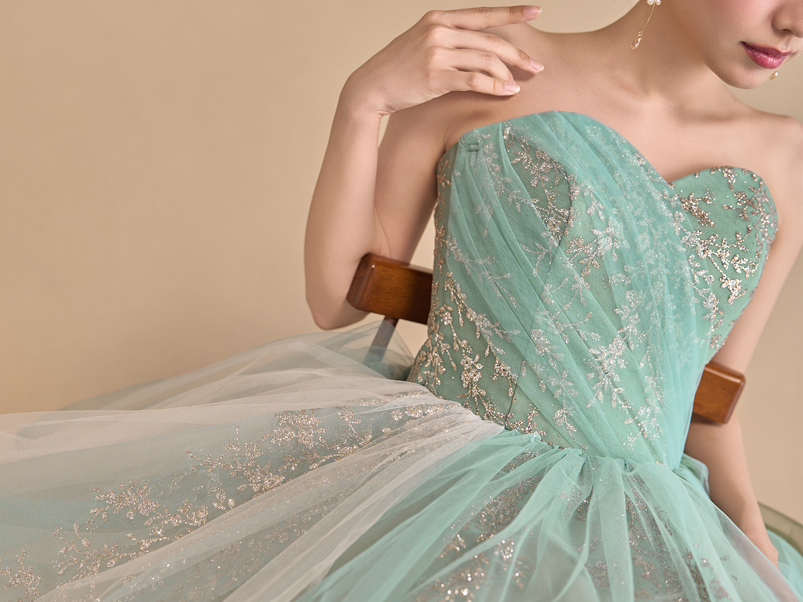 COLOR DRESS(カラードレス)Amie GREEN - アミ グリーン -