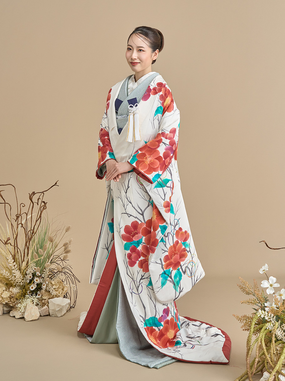 色打掛 古木梅文様(こぼくうめもんよう)