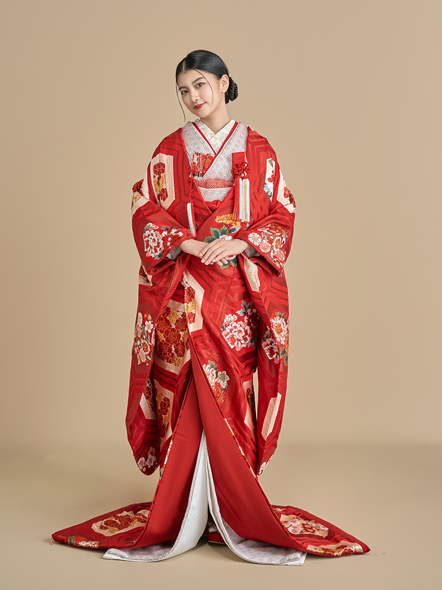 色打掛 慶福六花文(けいふくりっかもん)