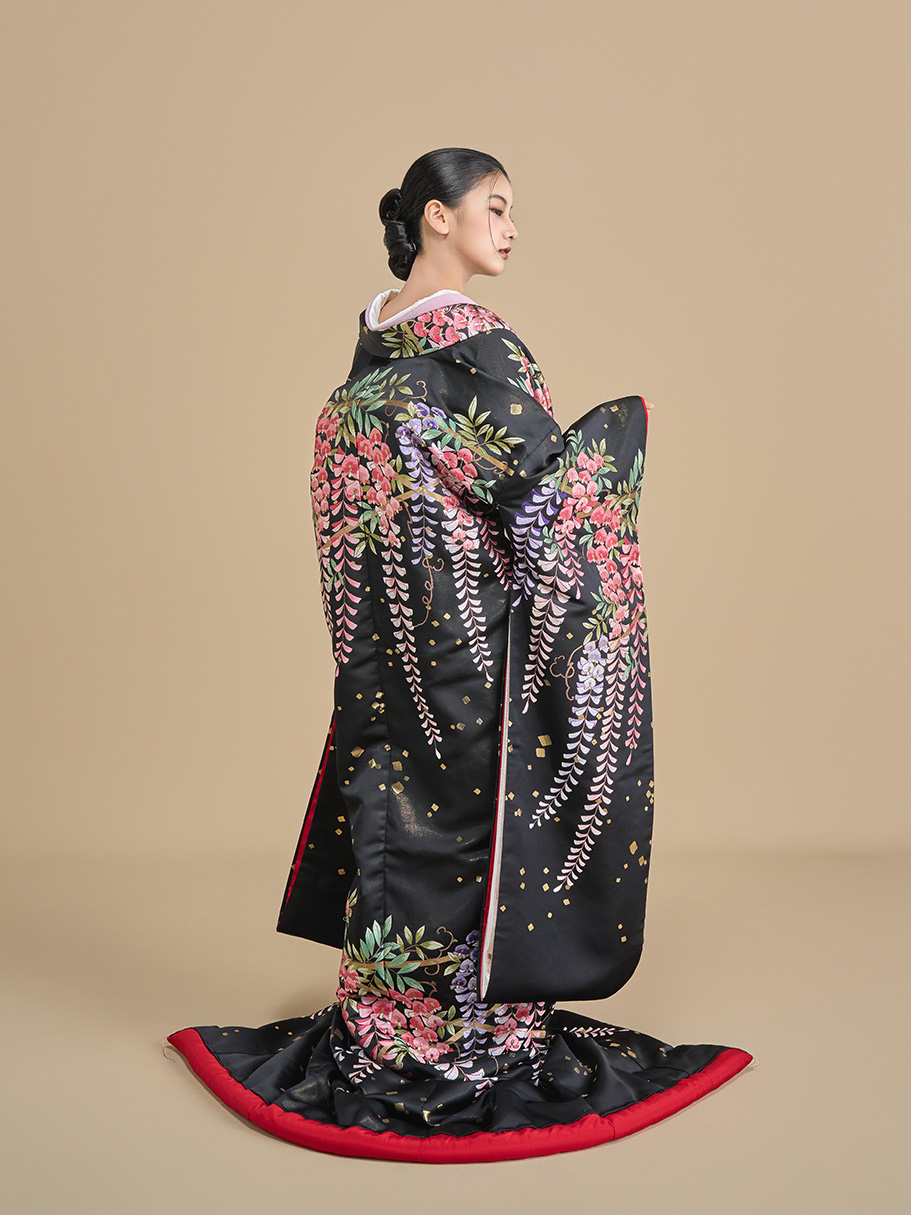 色打掛 藤 箔吹雪(ふじ はくふぶき)